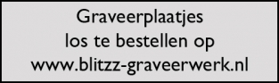 Graveerplaatje rechthoek zilver